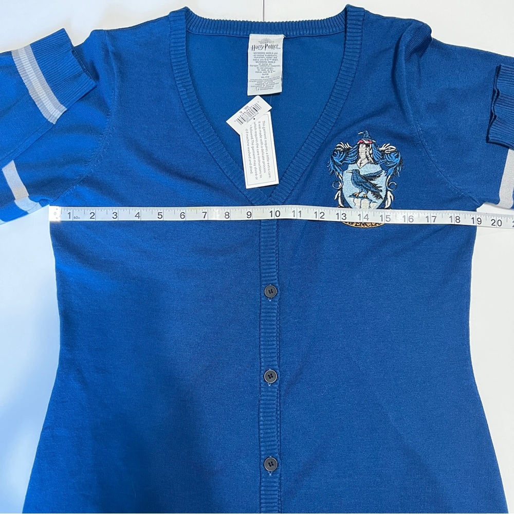 Harry Potter Ravenclaw Cardigan Blue Size XL Casual Spring Preppy Academia - Picture 8 of 10